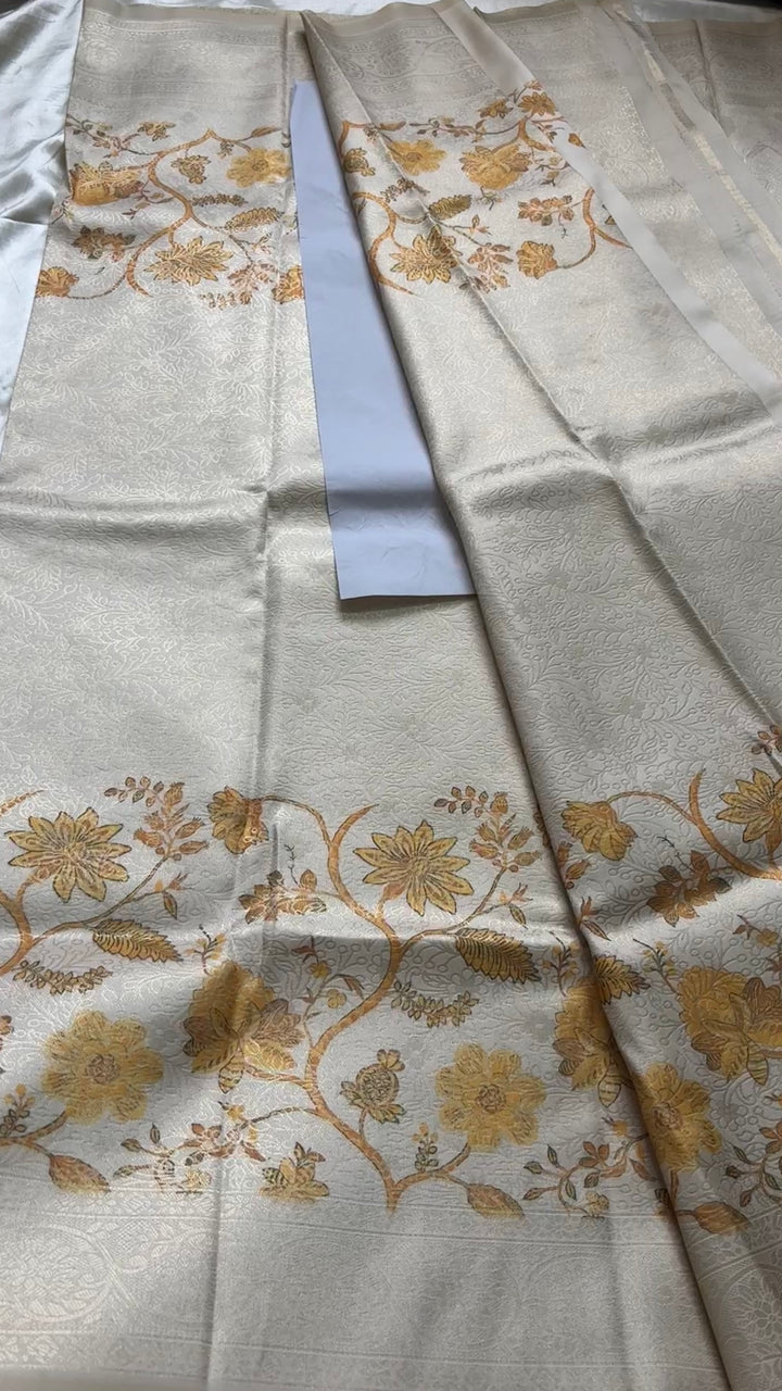 Soft silk with digital print kr130