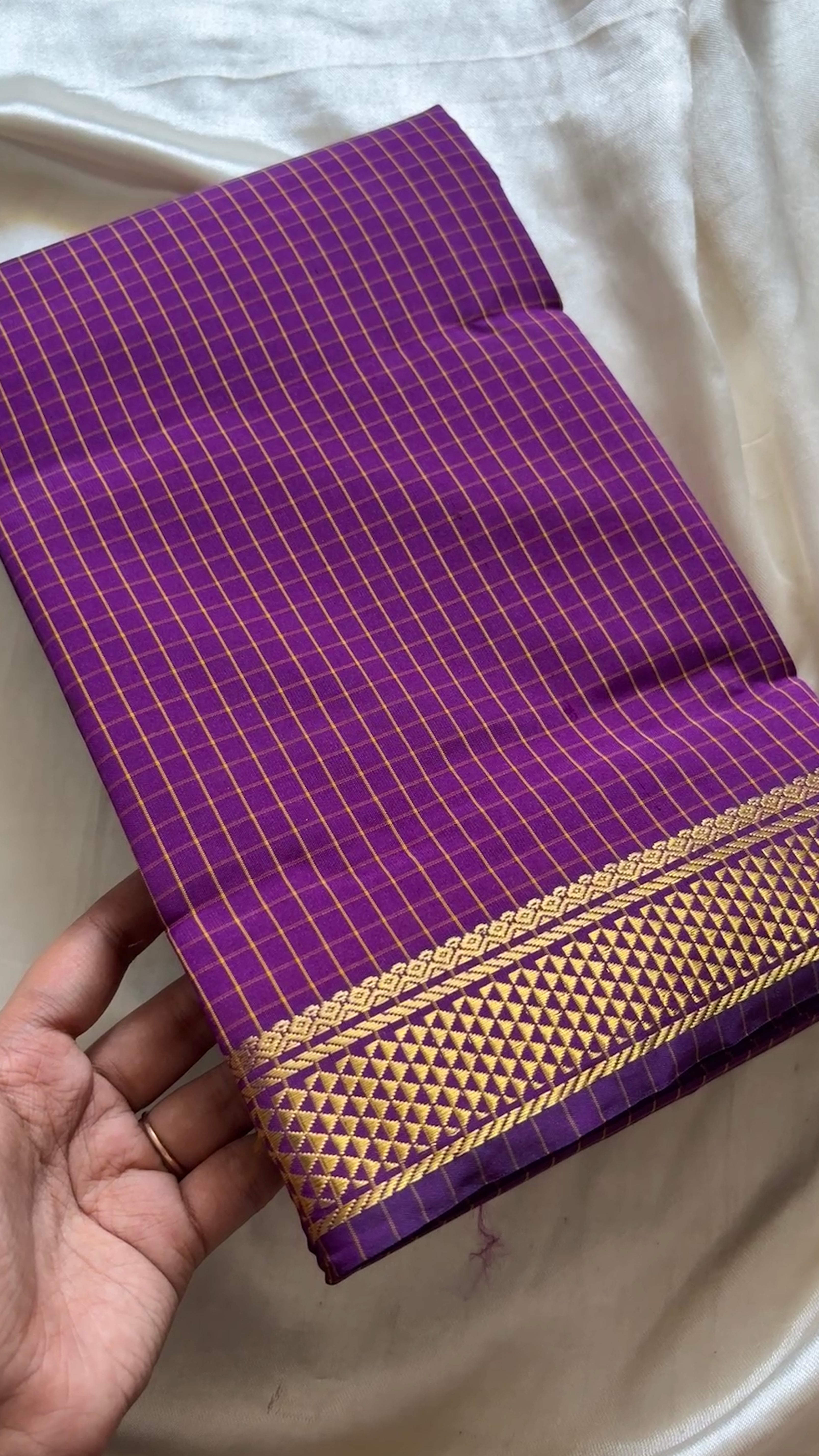 Checked cotton