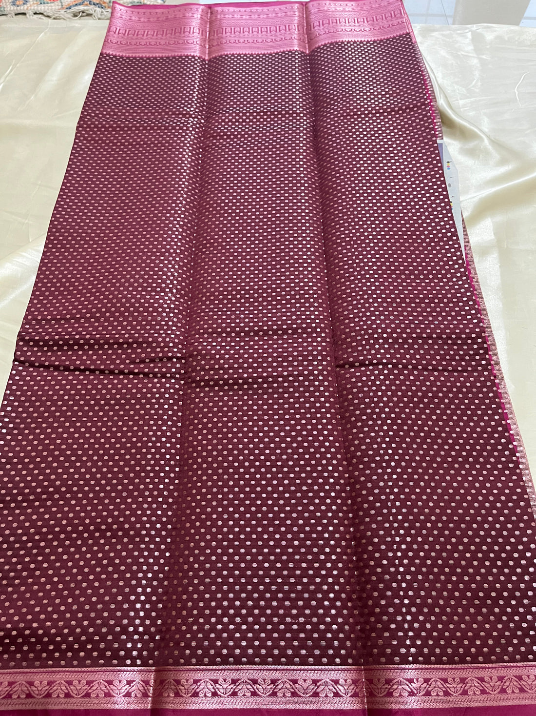 Brocade mixed cotton soft silk