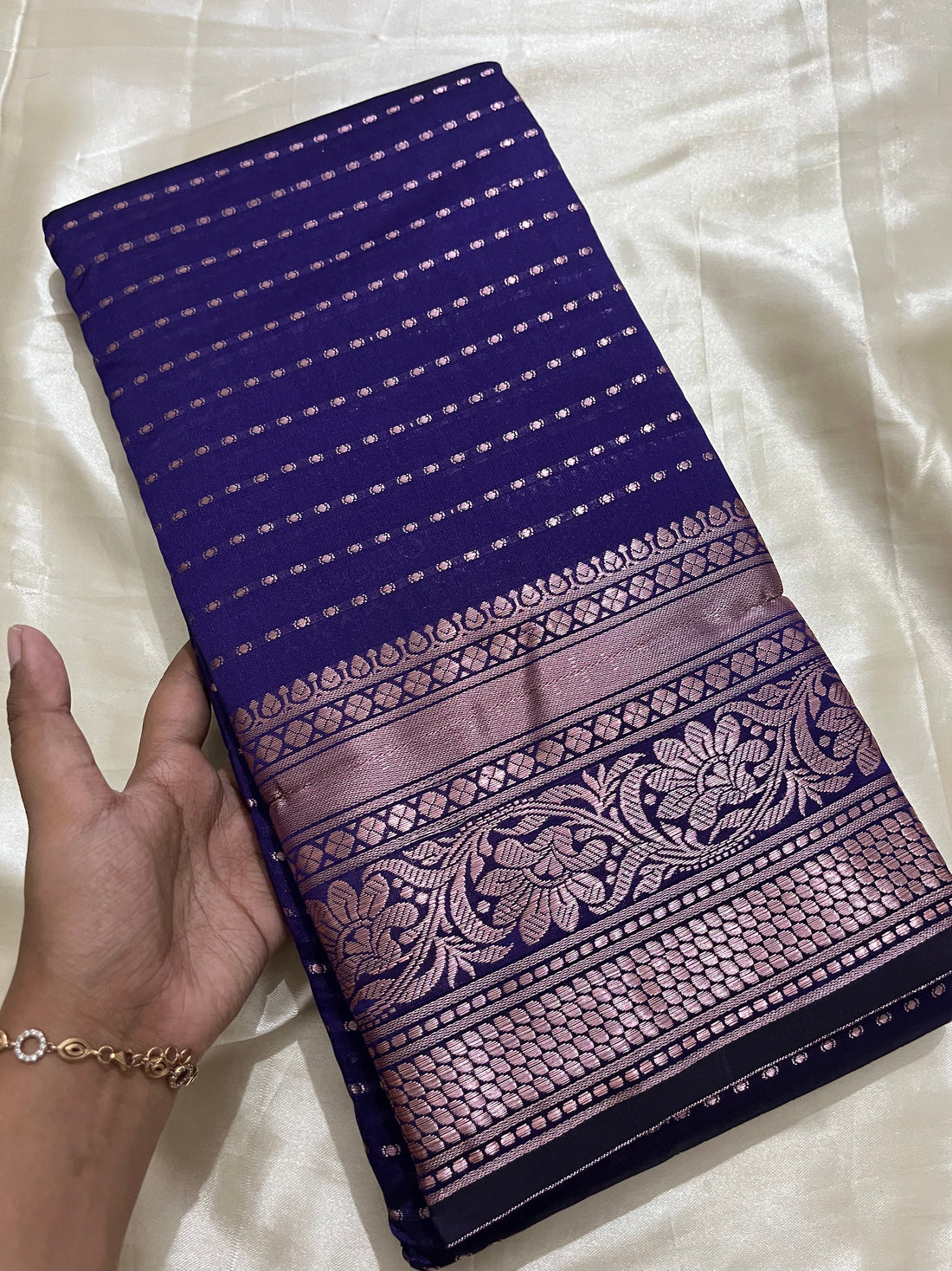 Brocade mixed cotton soft silk