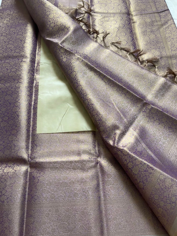 Tissue brocade silk