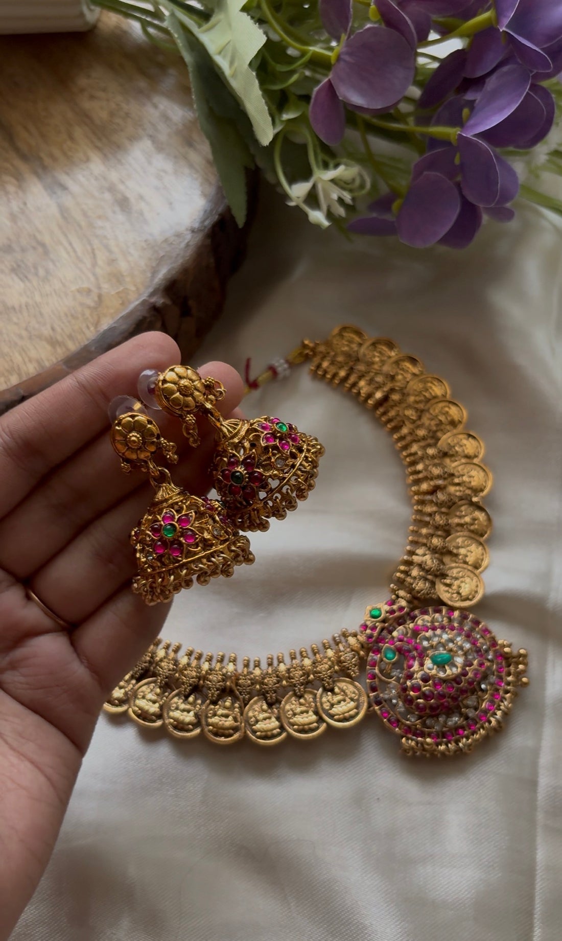 Peacock Coin necklace