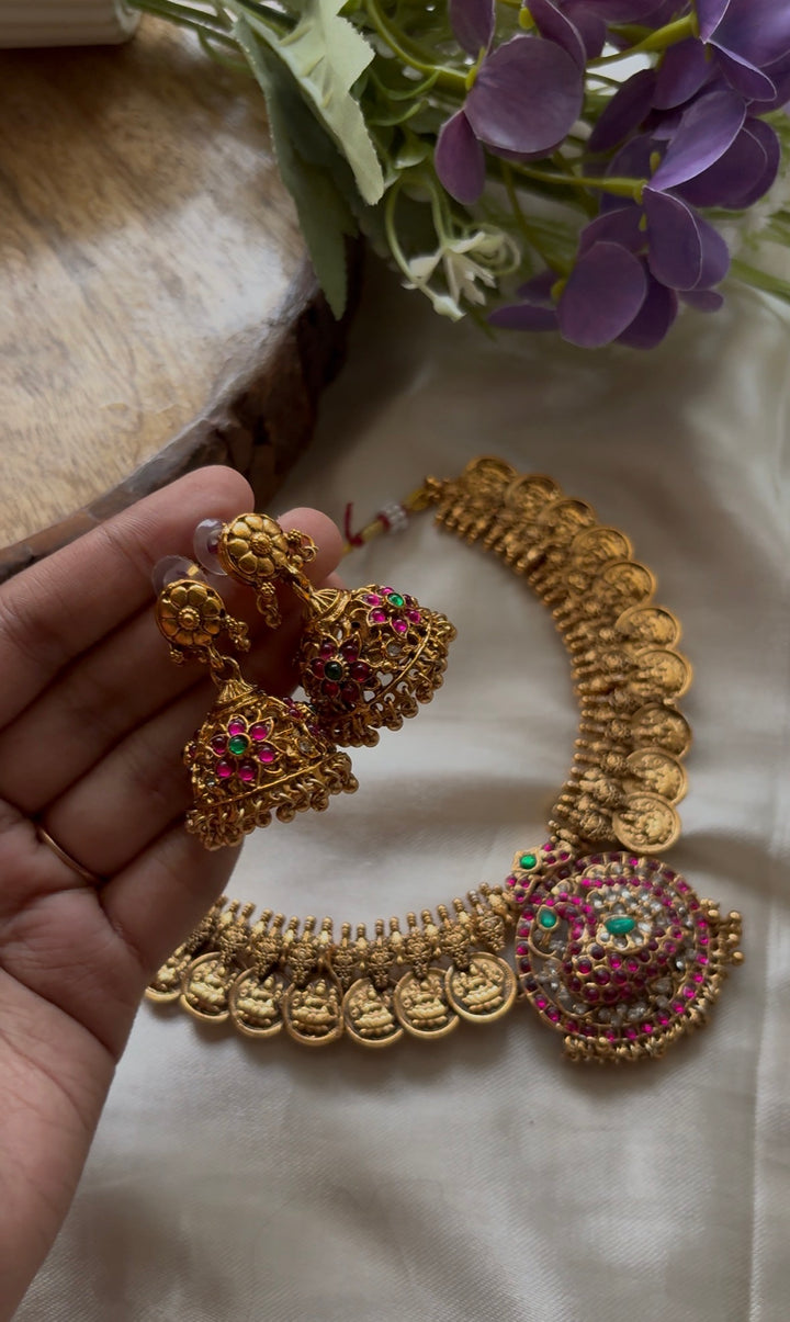 Peacock Coin necklace