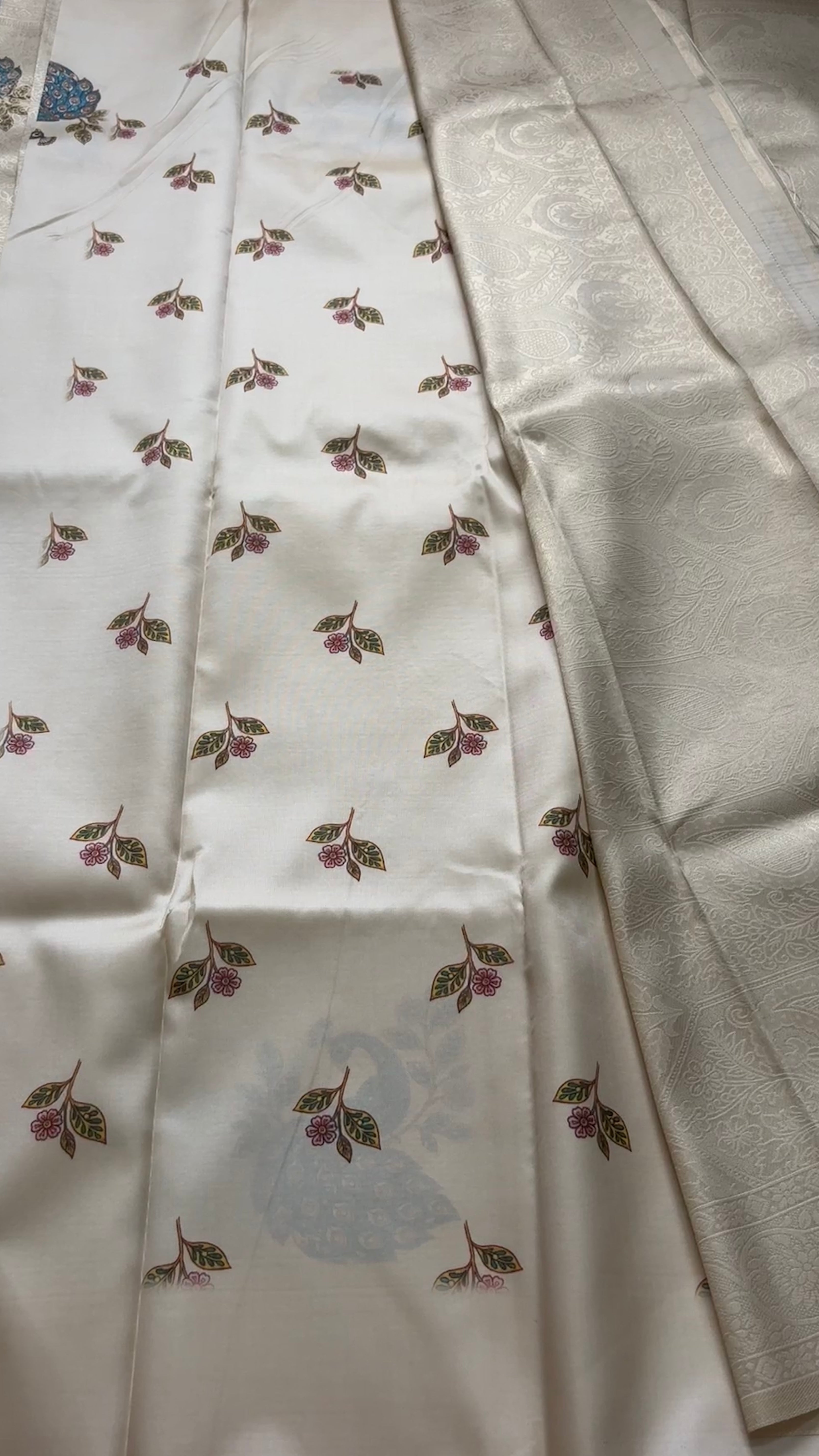 Soft silk with digital print KR129