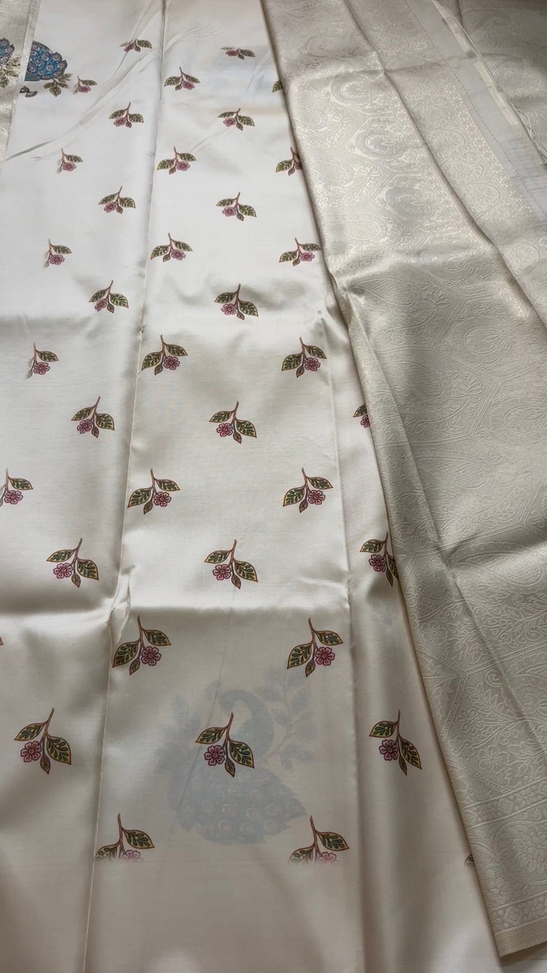 Soft silk with digital print KR129